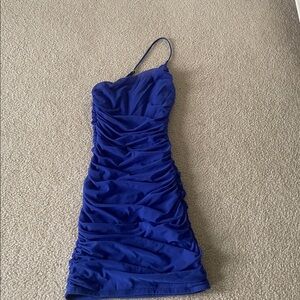 Lucy in the sky blue one shoulder hoco dress xs